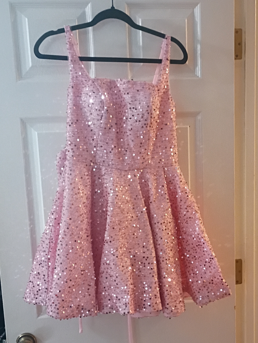 Sparkling Pink Sequin Formal Dress for Women